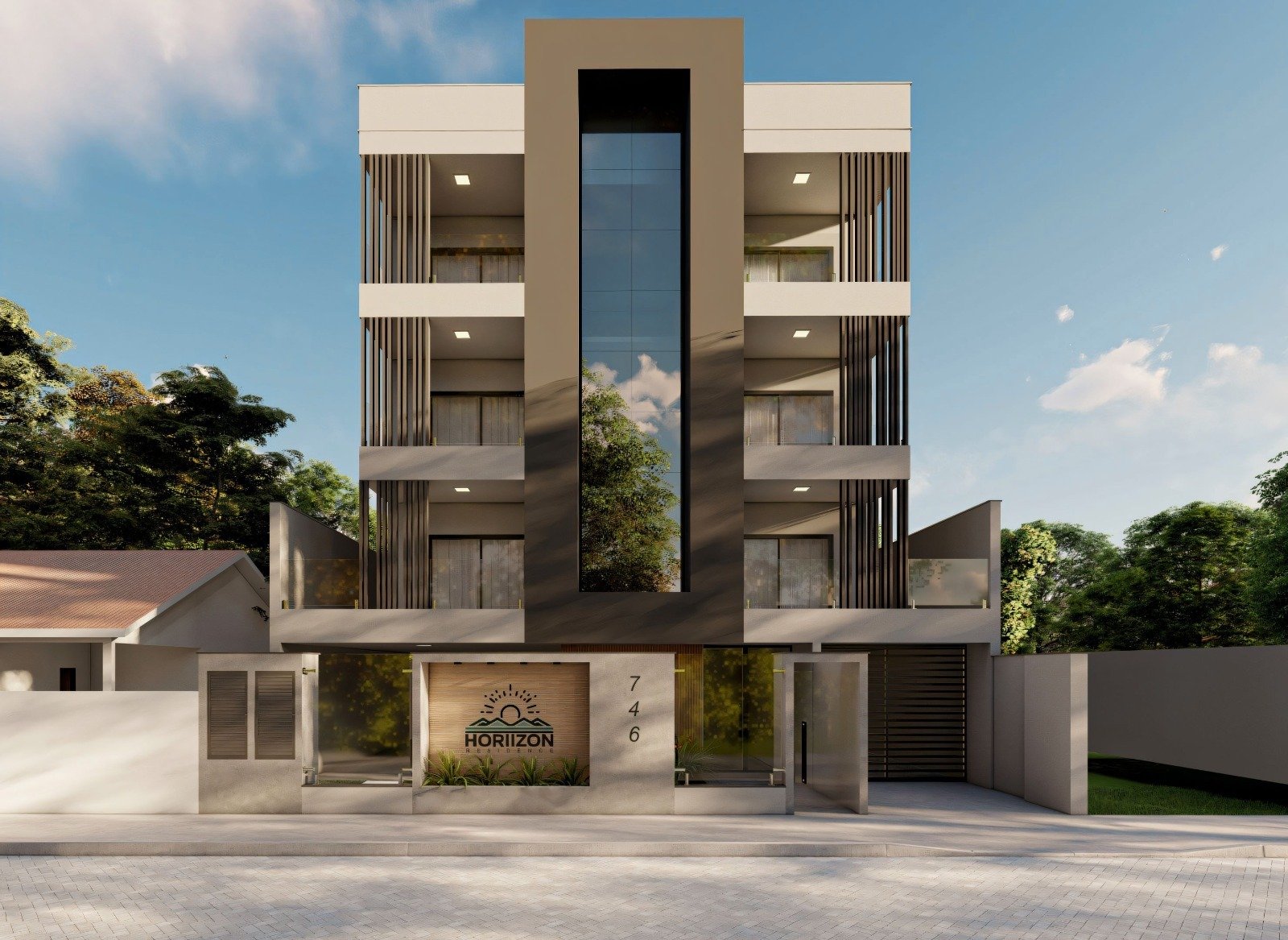 Fachada do Horiizon Residence em Balneário Piçarras